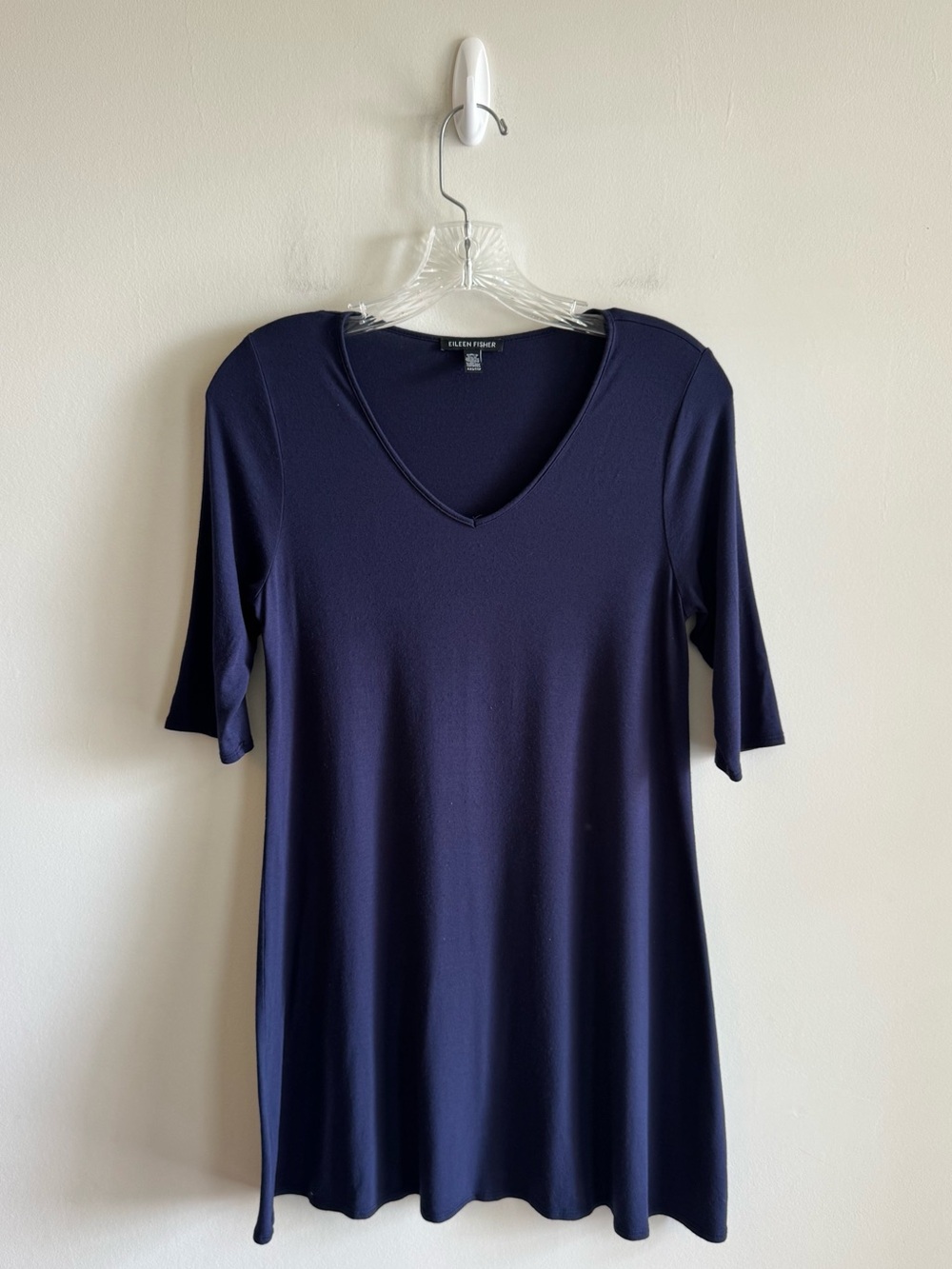 Eileen Fisher V Neck Elbow Sleeve Tunic